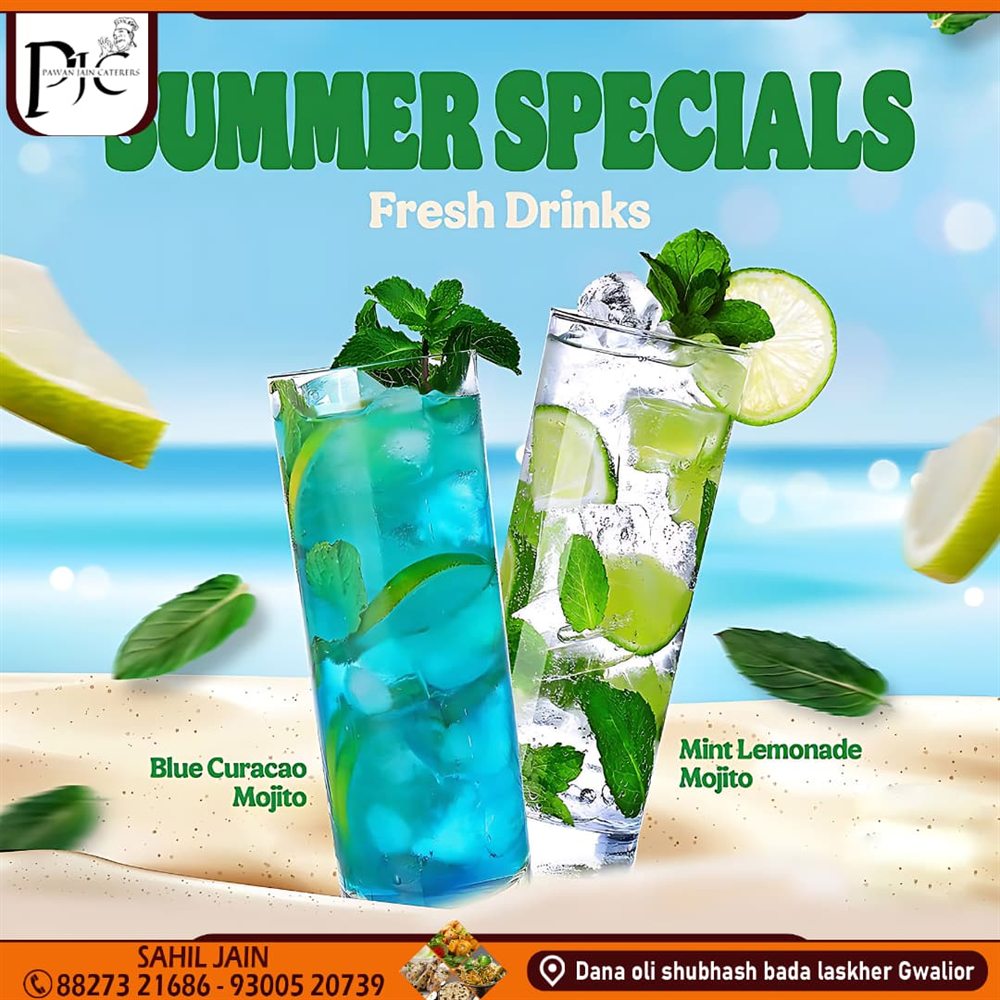 Fresh mojitos and mocktails